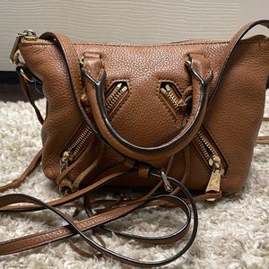 Rebecca Minkoff tan leather crossbody bag